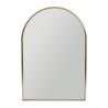 Miroir mural arche en métal doré 40,5xH60cm