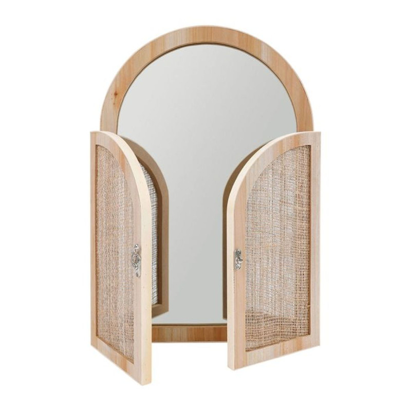 MIROIR BOIS PORTE NATUREL 30XH45,3XP3CM