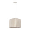 SUSP "AURELINE" PLISSÉE LIN METAL ECRUE