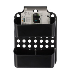 SERVITEUR NOIR POUR PAROI DE DOUCHE + 2