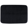 TAPIS NOIR STRIE 40X60 CM POLYESTER