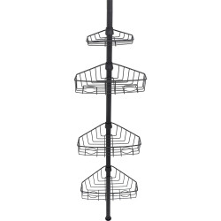 COLONNE TELESCOPIQUE NOIR MAT METAL PEI