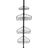 COLONNE TELESCOPIQUE NOIR MAT METAL PEI