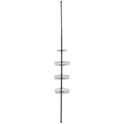 COLONNE TELESCOPIQUE NOIR MAT METAL PEI