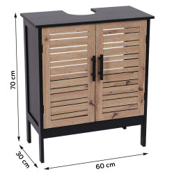 MEUBLE SOUS LAVABO "BERGEN" MDF 2 PORTES