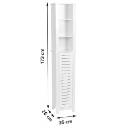 COLONNE "SANTORIN" MDF 1 PORTE/3 ETAGERE