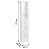 COLONNE "SANTORIN" MDF 1 PORTE/3 ETAGERE