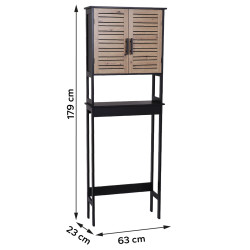 MEUBLE DESSUS WC "BERGEN" MDF/ETAGERE MD