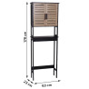 MEUBLE DESSUS WC "BERGEN" MDF/ETAGERE MD MEUBLE DESSUS WC "BERGEN" MDF/ETAGERE MD