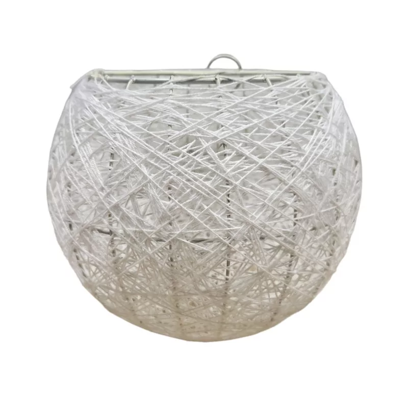 Suspension boule blanche abat-jour D20cm Suspension boule blanche abat-jour D20cm