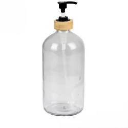 1L glazen dispenser voor vloeibare zeep