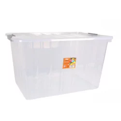 Box 80L "Kira" transparent avec couvercle
