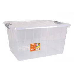 Scatola 50L "Thais" trasparente con coperchio