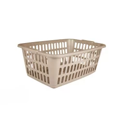 Kosz na pranie prostokątny 30L w kolorze beżowym