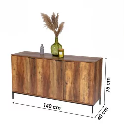 3-DEURS BUFFET “JOYA” 140x40xH75cm