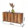 BUFFET 3 PORTES "JOYA" 140x40xH75cm