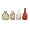 S/4 MINIS SOLIFLORES VERRES COUL AUTOMNE