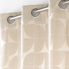 RIDEAU "GEOLIA" NATUREL 135x260CM VELOUR