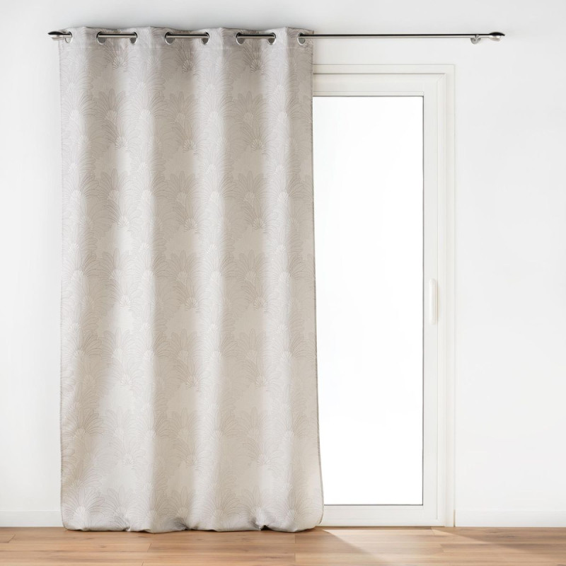 Rideau Teora taupe 140x260cm jacquard Rideau Teora taupe 140x260cm jacquard