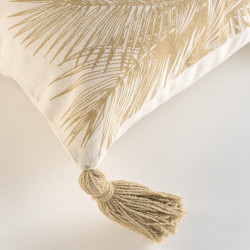 COUSSIN "DUNE" POMPONS 45x45CM COTON/POL