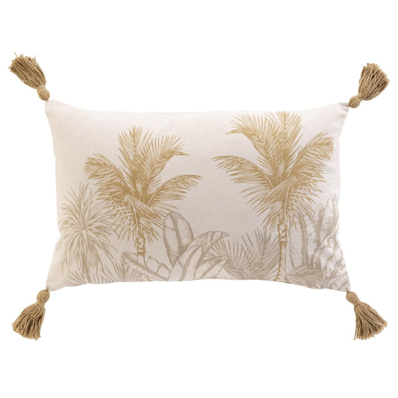 COUSSIN "DUNE" POMPONS 30x50CM COTON/POL