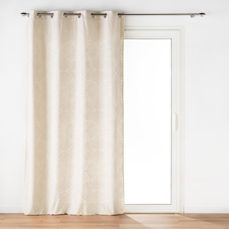 RIDEAU "EVA" NATUREL 135x260CM VELOURS D RIDEAU "EVA" NATUREL 135x260CM VELOURS D