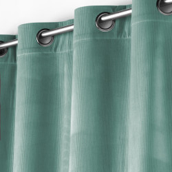RIDEAU "CASUAL" SAUGE 140x260CM VELOURS
