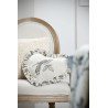 Coussin Clarine en forme de cœur 30x30cm