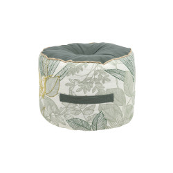 POUF ROND BOTANYS 40X30CM VERT