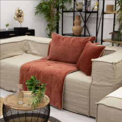 COUSSIN JAIPUR 50X80 BOIS DE ROSE