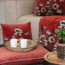 COUSSIN 45X45 EBAUCHE BOIS DE ROSE