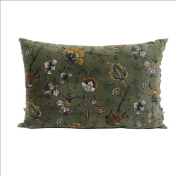 COUSSIN CACHEMIRE 40X60 OIL GREEN
