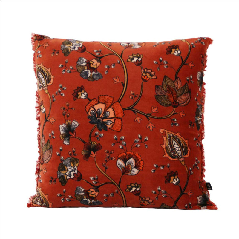 COUSSIN 45X45 CACHEMIRE BRIQUE