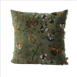 COUSSIN 45X45 CACHEMIRE OIL GREEN