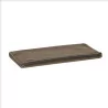Serviette de bain 50x100cm taupe foncé Grand hôtel Sud Étoffe