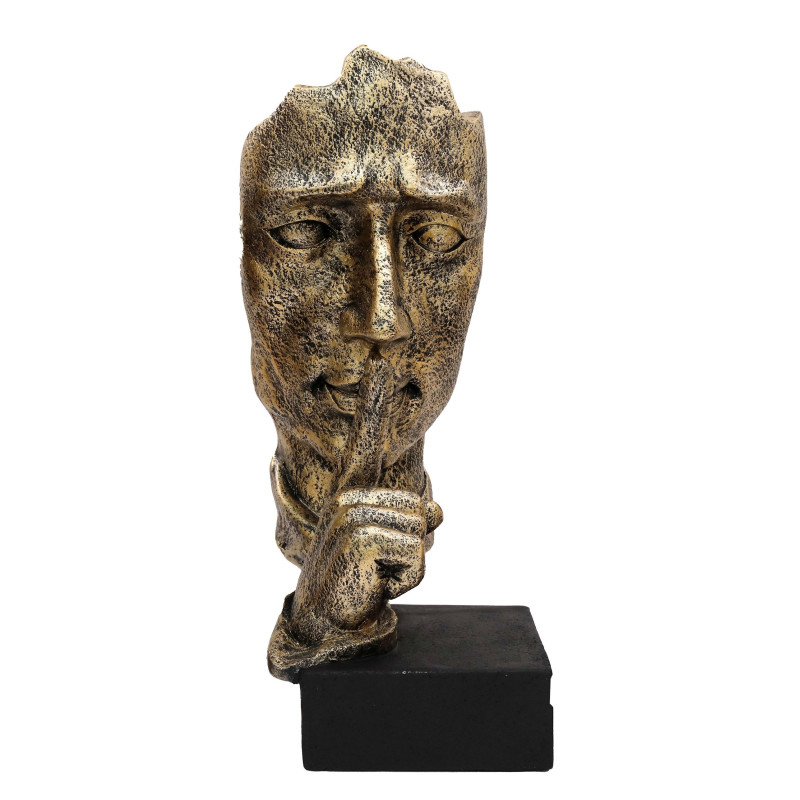 Visage décoratif or H50cm Parler Visage décoratif or H50cm Parler