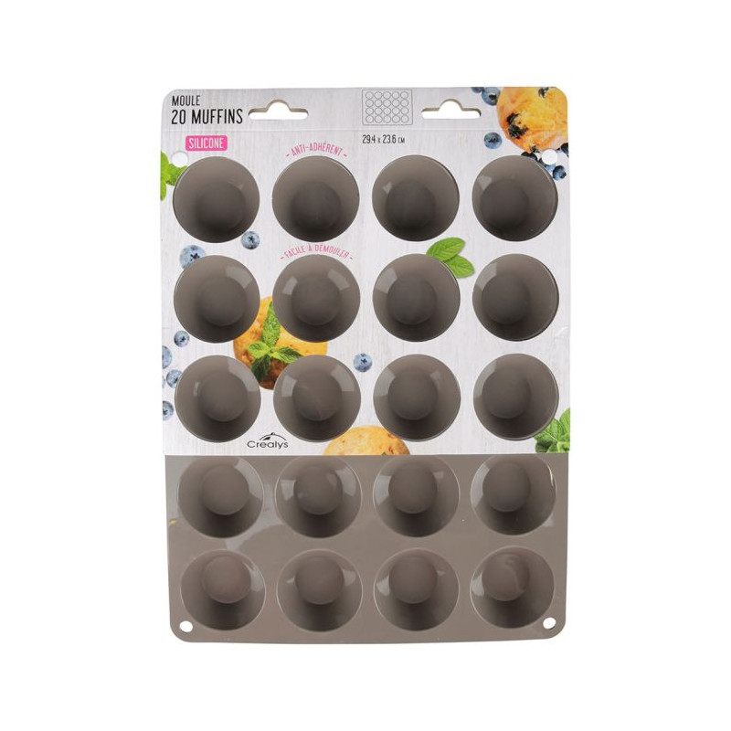 MOULE MINI 20 MUFFIN SILIC 2AS