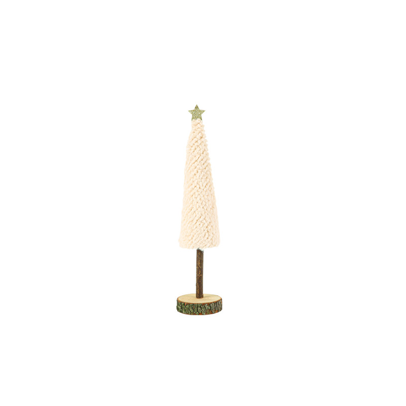 Sapin Moumoute Beige Ø7x33cm sur Socle R