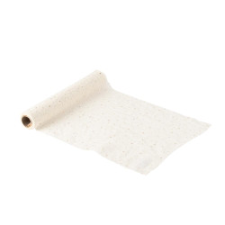 CHT Étoiles Mousseline Crème et Or 28cm