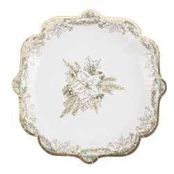 8 Assiettes Vintage Christmas Carton Bla