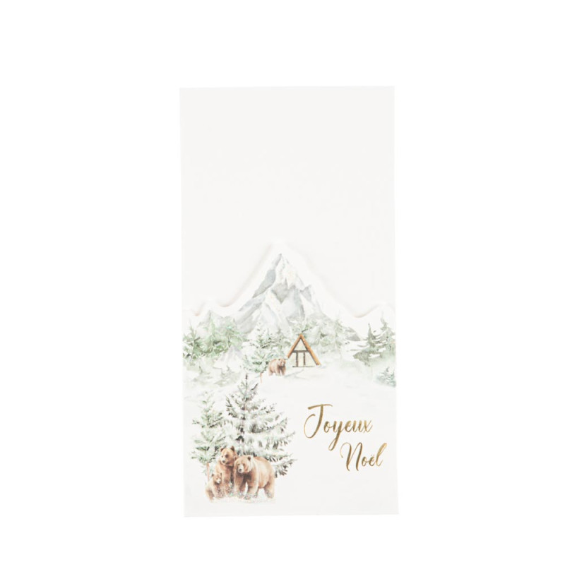 8 Porte-Couverts "Joyeux Noël" Let It Sn