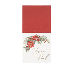 8 Porte-Couverts "Joyeux Noël" Christmas