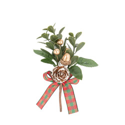 Branche 13cm Feuillages Baies Gland Pomm