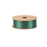 Ruban Tradi Satin Vert et Liseré Or 2,5