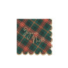 20 Serviettes Cocktail Scottish Christma