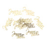 10 Confettis "Joyeux Noël" en Bois Or 6x