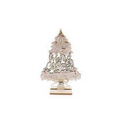 Arbre déco "Merry Christmas" laser H22x1