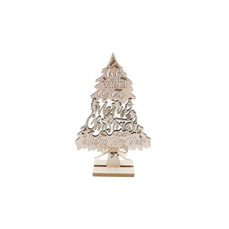 Arbre déco "Merry Christmas" laser H22x1 Arbre déco "Merry Christmas" laser H22x1
