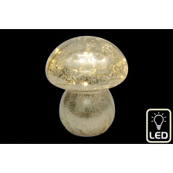 Champignon led Doré h16cm d13,5cm