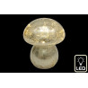 Champignon led Doré h16cm d13,5cm